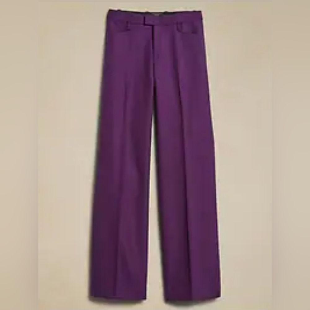 Banana Republic Wide Leg 100% Wool Trousers